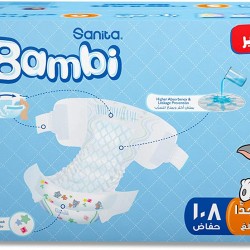 سانيتا بامبي عبوة سوبر حفاضات للأطفال